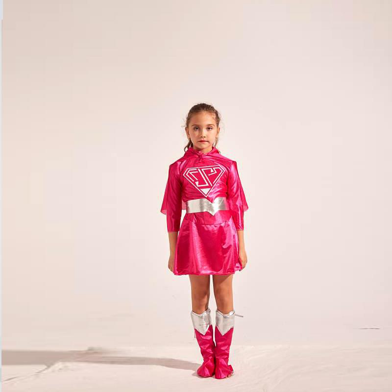 Halloween cosplay Costume Children's Costume Super God Man Cape Girl Gods Man Dress Up Cosplay Goddess Man