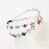 Metal headband with butterfly, retro hair accessory from pearl, new collection, flowered
