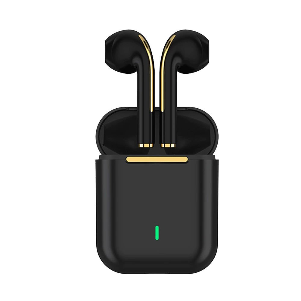 Беспроводные наушники J18 Bluetooth, 3D игровое стерео, компактный зарядный кейс (чёрный/белый/зелёный/шампань)