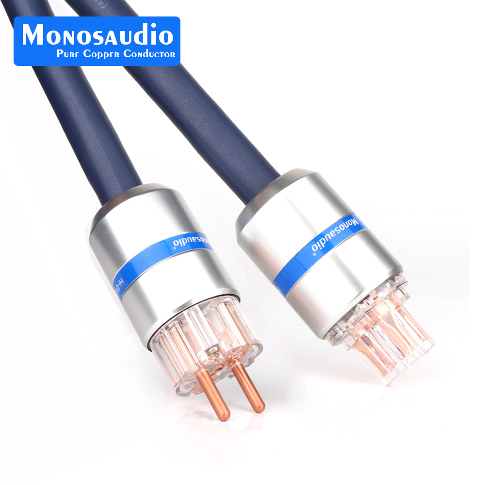 Monosaudio P902 pure copper power cable HIFI extended shielded power cord AC power cord