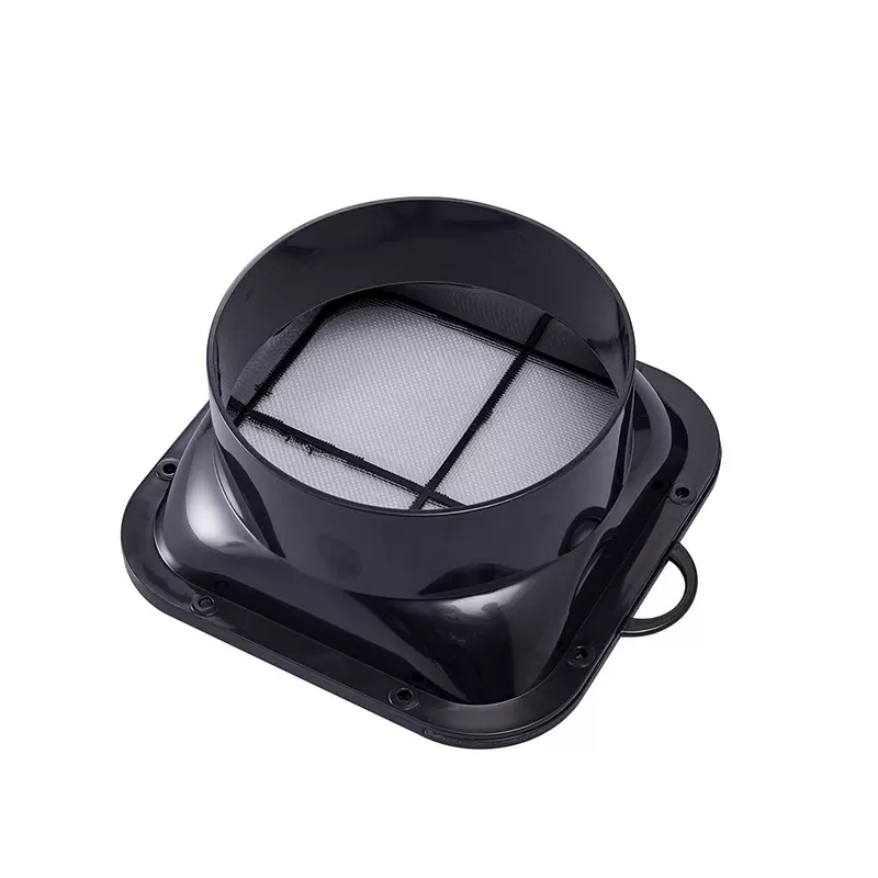 150滤网方法兰 厂家直营ABS新风交换机法兰风口 滤网一体法兰风口