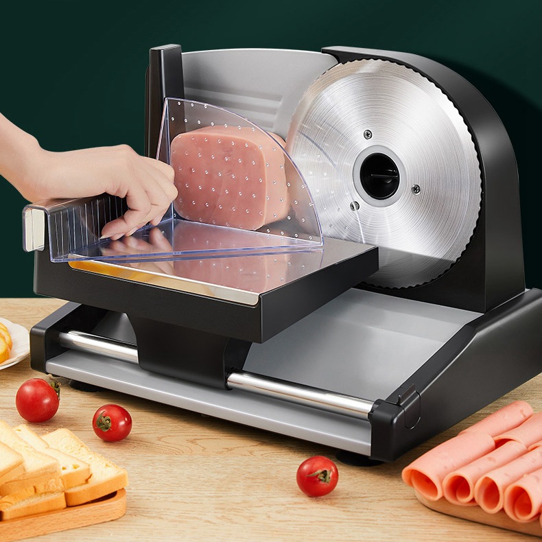 Factory electric slicer household fruit mutton roll machine bread toast food machinery small meat slicer 2