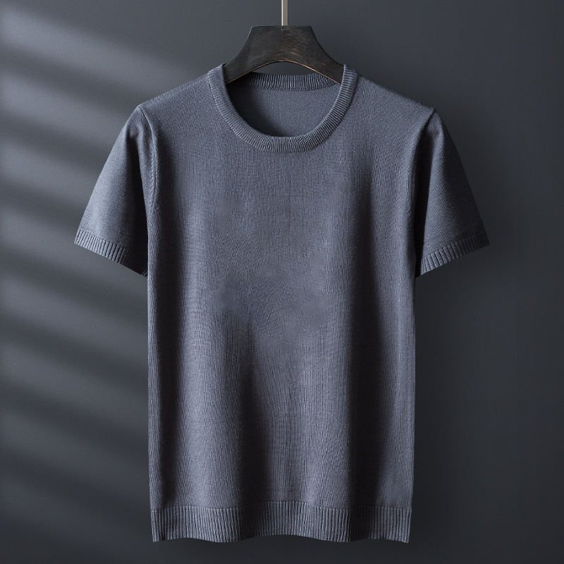 Men's Short-Sleeve Knit Sweater for Autumn and Winter, Plain Solid Color Thick Base Layer Sweater, Available for Wholesale Men's Short-Sleeve Knit Sweater for Autumn and Winter, Plain Solid Color Thick Base Layer Sweater, Available for Wholesale