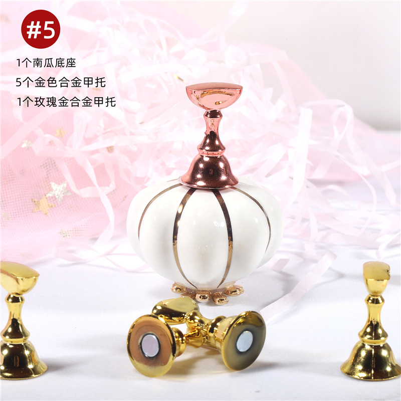 Nuevas herramientas de uñas de cerámica pieza de uñas de calabaza práctica de uñas japonesa pieza de uñas titular de uñas soporte de exhibición de trabajo de uñas