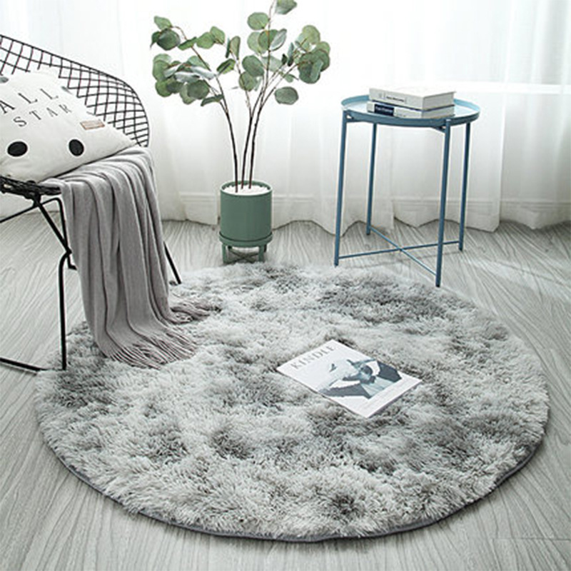 Cross-border carpet gradient tie-dye silk wool floor mat foyer bedside living room coffee table dresser chair Mat bathroom mat wholesale