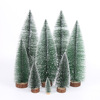 Mini Christmas Tree Desktop Swing DIY Pine Needle Trees Decoration Christmas Stain White Cedar Little Christmas Tree