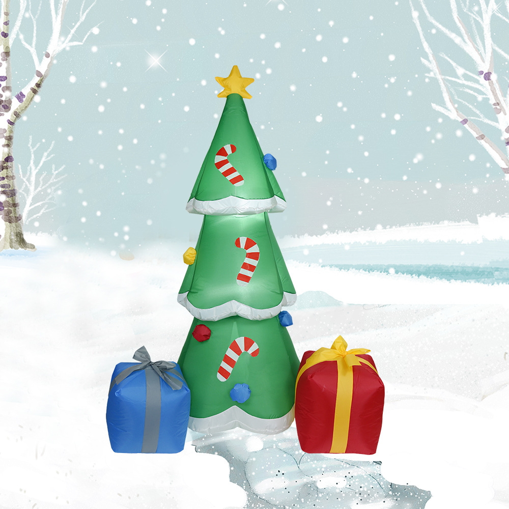 2020 Navidad transfronteriza molde inflable 1.8m árbol de Navidad modelo de iluminación LED decoración de patio