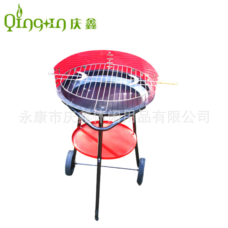 Fábrica directa gran triángulo barbacoa estufa camping portátil ocio fiesta barbacoa estufa qingxin carbón barbacoa estufa