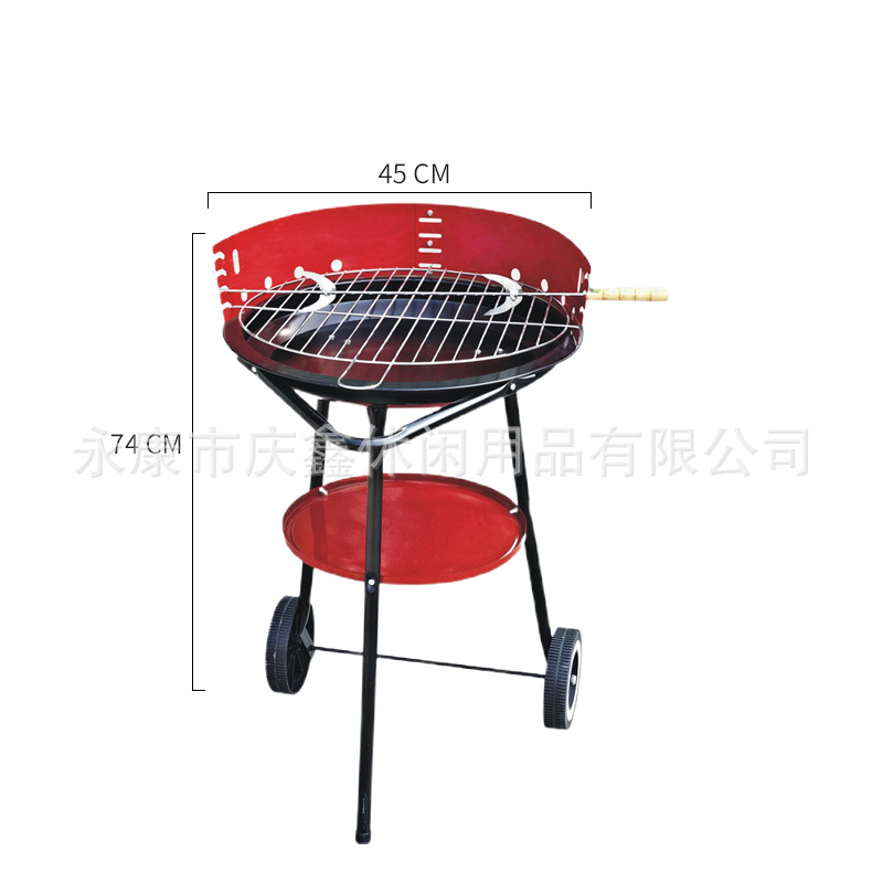 Fábrica directa gran triángulo barbacoa estufa camping portátil ocio fiesta barbacoa estufa qingxin carbón barbacoa estufa