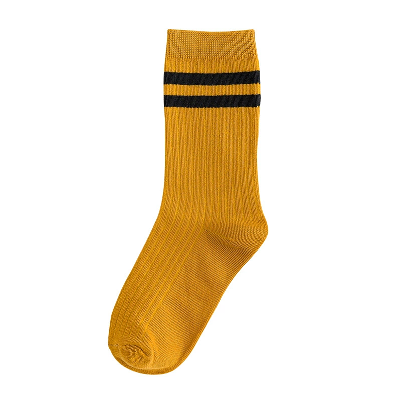 Demi-season Japanese colored trend retro socks, mid-length