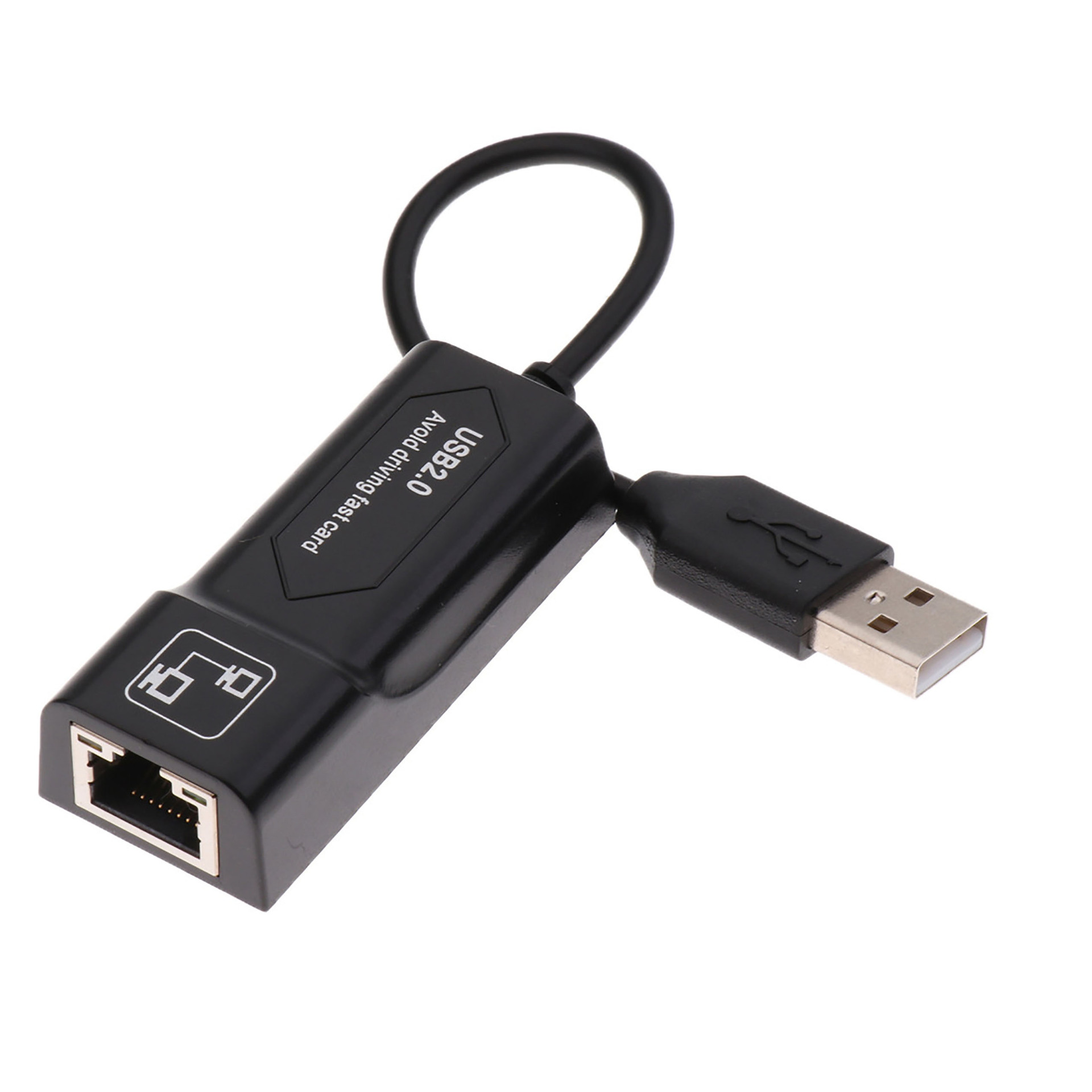 Fábrica unidad-libre externo USB2.0 tarjeta de red USB a RJ45 puerto de red ordenador con cable 100M 100M tarjeta de red RJ45