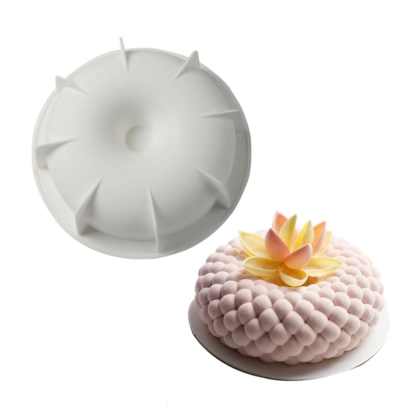 Molde de mousse de postre francés solo hueco Sakya pastel de frutas molde de silicona hecho a mano herramienta de horneado DIY