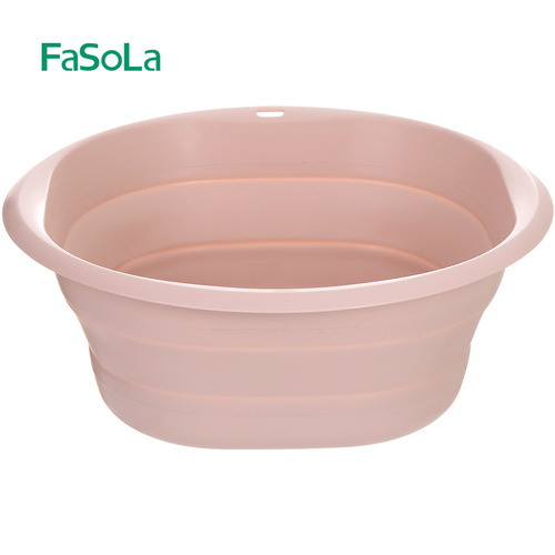 FaSoLa foldable washbasin household plastic face washing laundry basin portable travel bathing foot washing folding basin