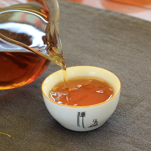 6.3 two black tea wholesale tea Hunan Anhua black tea tea brewing Yi ju Chang handmade golden flower Fu brick tea 318g