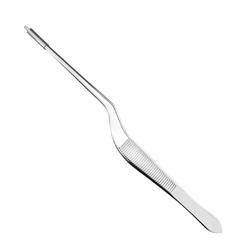 Gun-shaped ear-picking tweezers, stainless steel ear-picking cleaning supplies, round-head ear-picking clips, elbow ear canal cerumen clips