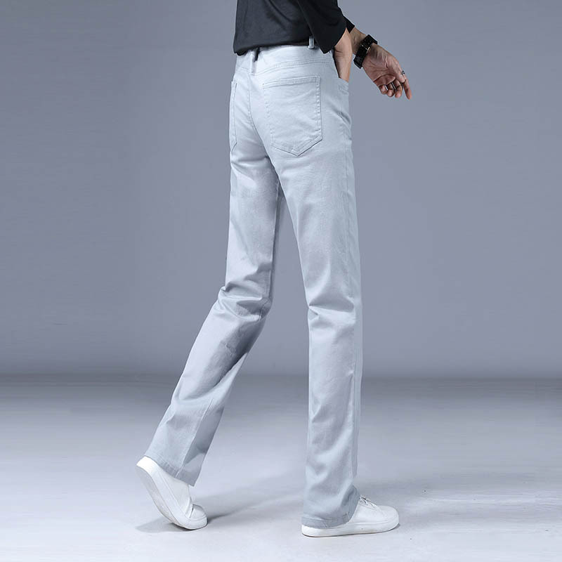 Amazon AliExpress temu tiktok pantalones casuales de mezclilla micro acampanados para hombre pantalones rectos de mezclilla para hombre