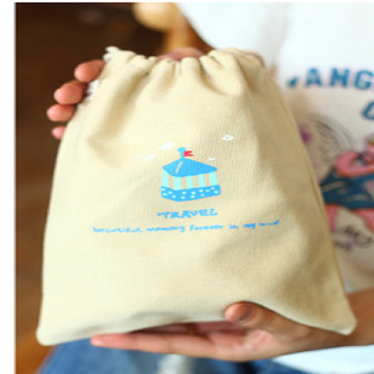 厂家直销饰品袋尼龙绒布 无纺布布纹PU棉麻束口袋 牛津单双抽绳袋