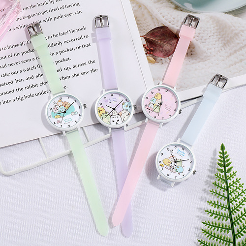 Fashion watch silicone quartz student watch luminous large dial women's watch women's watch foreign trade wholesale