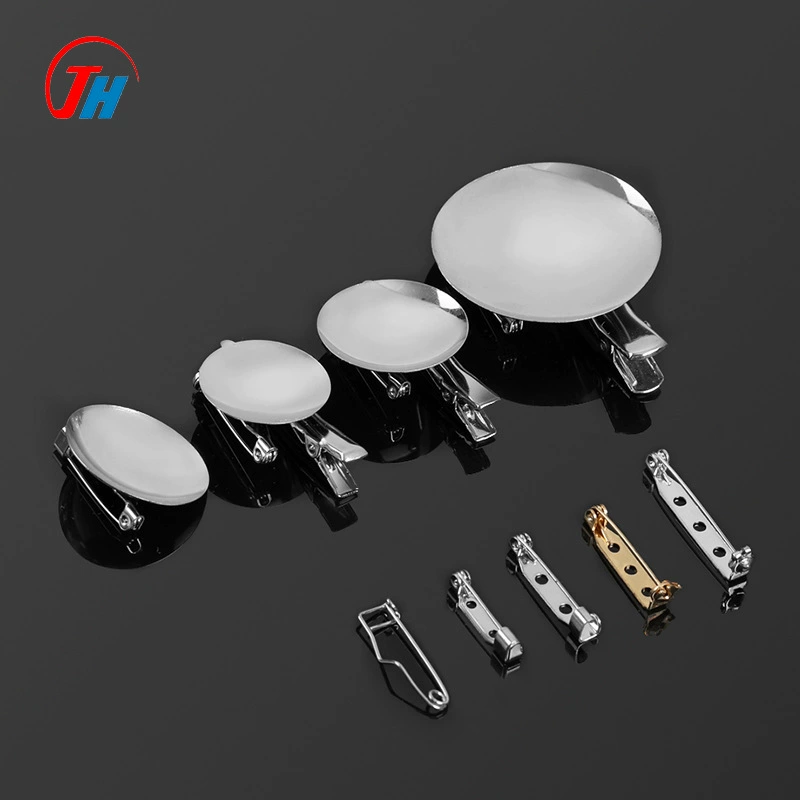 Гуандун безопасная булавка металлические аксессуары Защита окружающей среды круглая брошь диск Высококачественная Брошь Пряжка двойного назначения Пряжка булавка