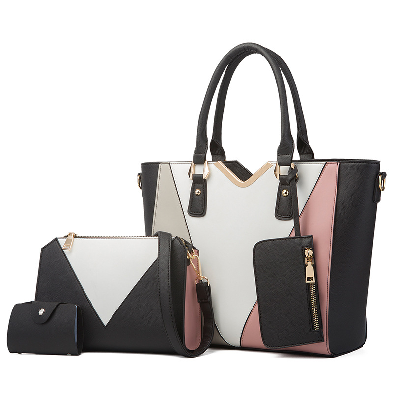 Bolso de mujer 2026, nueva moda, bandolera sencilla, juego de cuatro bolsos madre-hija, bolso madre-hija, bolso tote de mujer, bolso de hombro individual. image 11