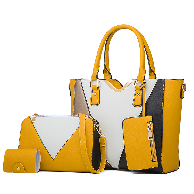 Bolso de mujer 2026, nueva moda, bandolera sencilla, juego de cuatro bolsos madre-hija, bolso madre-hija, bolso tote de mujer, bolso de hombro individual. image 9