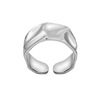 Wavy one size ring, set, brand jewelry, Korean style