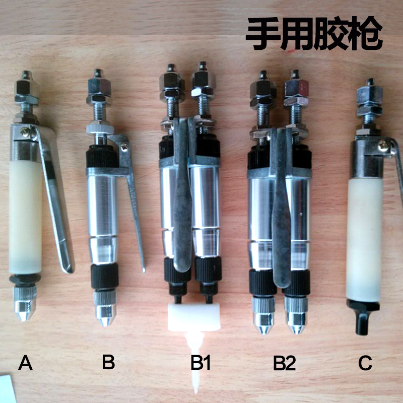 外贸供应 电声配件手用胶枪  手用点胶阀双枪点胶 加印logo 批发