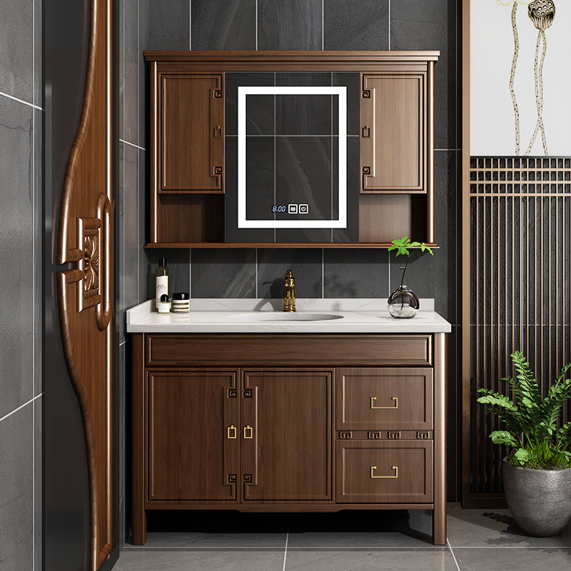 New Chinese-Style Bathroom Cabinet Set, Bathroom Sink, Washbasin Cabinet, Vanity Unit, Bathroom Cabinet Set, Bathroom Cabinet