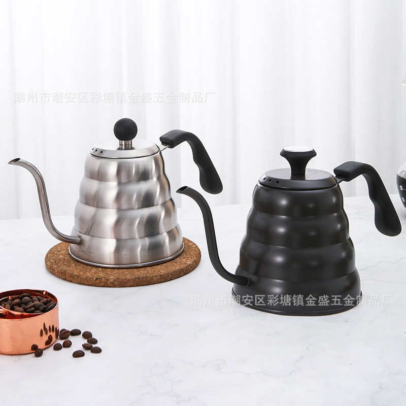 Coffee Maker Pour-Over Kettle with Long Spout, Stainless Steel Drip Filter Cloud Kettle, Japanese Style with Thermometer Coffee Maker Pour-Over Kettle with Long Spout, Stainless Steel Drip Filter Cloud Kettle, Japanese Style with Thermometer