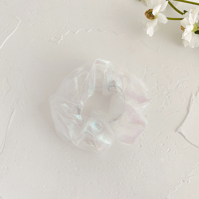 INS cerdo blanco intestino grueso anillo de pelo Super Niña de hadas Corea del Sur Internet celebridad mismo estilo BM intestino grueso anillo de pelo simple cuerda de pelo accesorios para el cabello