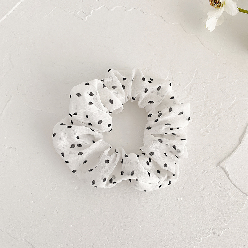 INS cerdo blanco intestino grueso anillo de pelo Super Niña de hadas Corea del Sur Internet celebridad mismo estilo BM intestino grueso anillo de pelo simple cuerda de pelo accesorios para el cabello