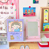 Cartoon folding table big cute handheld mirror for elementary school students, South Korea