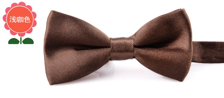 Directo de fábrica color puro pajarita masculina y femenina bebé doble arco rendimiento kindergarten color caramelo al por mayor