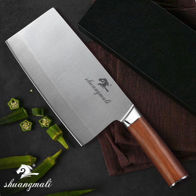 Kitchen Knife Household Stainless Steel Knife Kitchen Slicing Knife Red Treasure7-inch Meat Knife Shipping