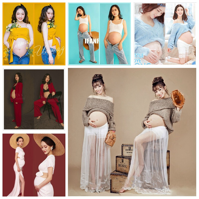 New Studio pregnant women Photo clothing Hot Mom pregnant women Photo Fashion pregnant women Photo Clothing Art Photo Clothing