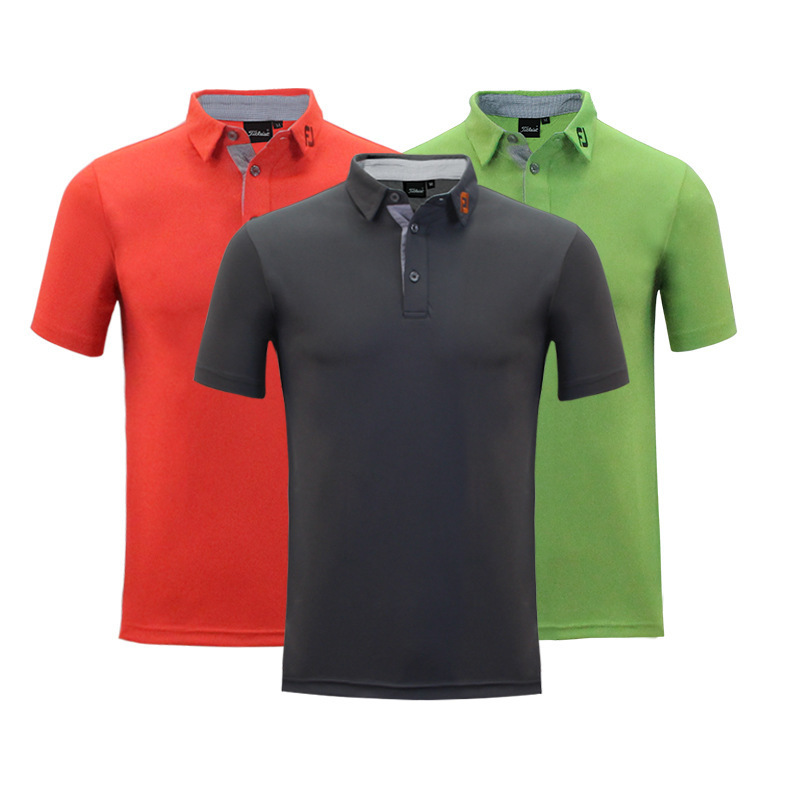 Fuli Golf Short-Sleeved T-Shirt Men's Quick-Drying Jacquard Breathable Men's Tops Polo Shirts Wholesale Dropshipping
