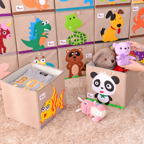 Home wardrobe storage storage box baby clothing children's toy storage box foldable thickened fabric storage box