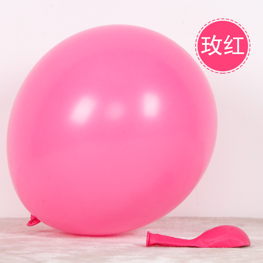 Globo decorativo Globo de látex de 12 pulgadas Decoración de fiesta al por mayor transfronteriza 2.8g Diseño de globo mate redondo