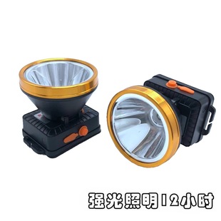 New Rechargeable LED headlamp double lithium battery strong light super bright head-mounted flashlight outdoor waterproof headlamp