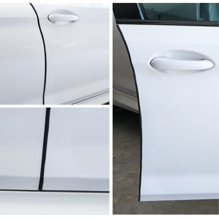 Tira de parachoques lateral de la puerta del coche tira adhesiva decorativa antiarañazos invisible del coche tira antiarañazos del cuerpo del coche pegatina protectora anticolisión