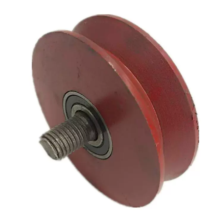 铸铁V型轨道滑轮Φ40Φ50Φ60 U型槽轮 三角铁滑轮Φ80铸钢轨道轮