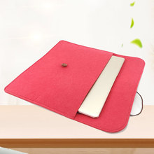 厂家批发毛毡电脑包 平板保护套 新款创意时尚毛毡手拿包