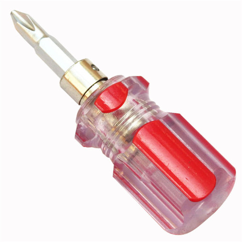 Short screwdriver, ultra-short handle screwdriver, cross screwdriver, crystal dual-purpose, small, small screwdriver