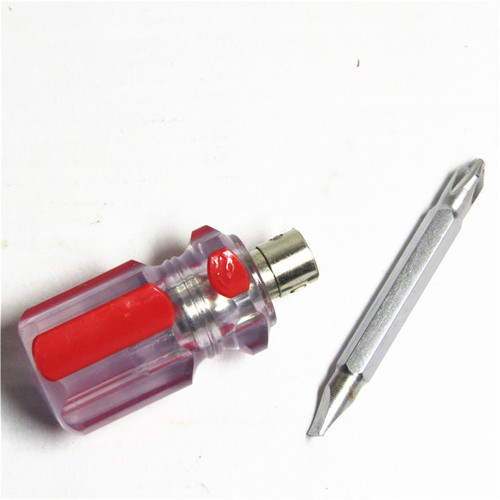 Short screwdriver, ultra-short handle screwdriver, cross screwdriver, crystal dual-purpose, small, small screwdriver