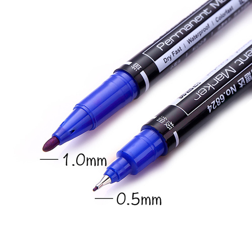 Effective double-headed marker pen for students to use for kindergarten children's drawing hook pen black red blue oil-based pen