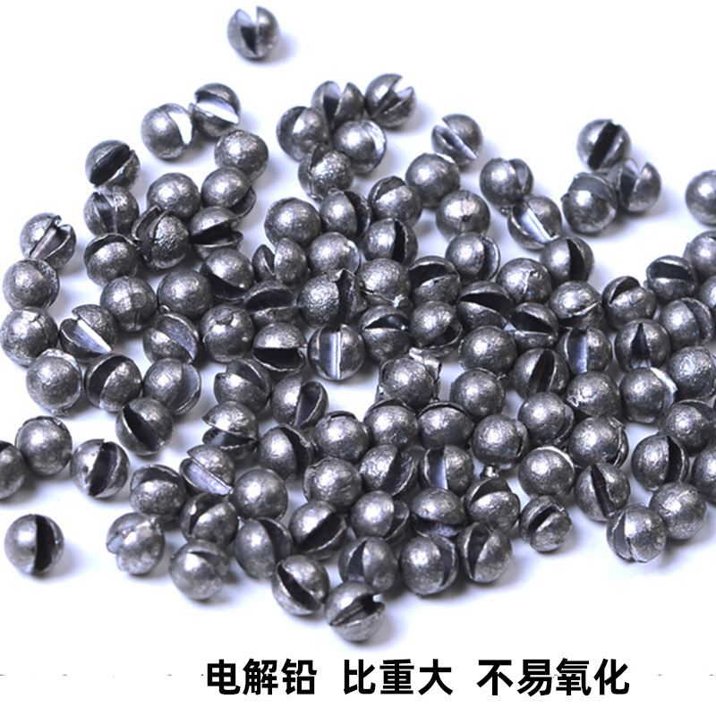 120 Unids mordida de plomo traje de apertura de la mordedura de plomo desnudo redondo de apertura de plomo balsa de pesca de plomo artes de pesca de plomo colgante