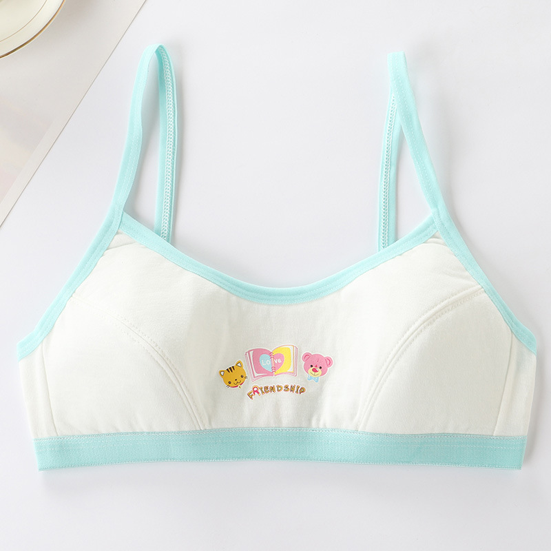 Chica sujetador chaleco estudiante femenina ropa interior para niños período de desarrollo juvenil niños mayores Escuela Secundaria estudiantes de secundaria tubo superior