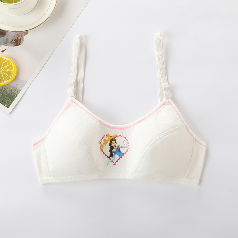 Niña sujetador ropa interior chaleco período de desarrollo estudiante de secundaria adolescente sujetador adolescente chica delgada
