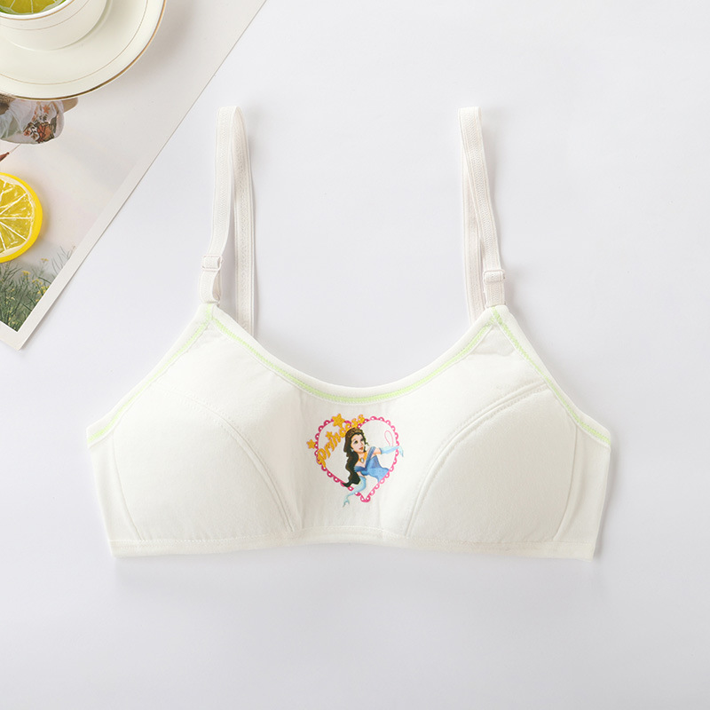 Niña sujetador ropa interior chaleco período de desarrollo estudiante de secundaria adolescente sujetador adolescente chica delgada