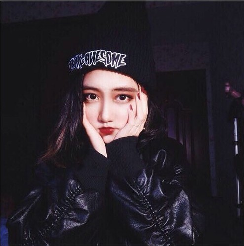 European and American trendy brand Fucking Awesome knitted woolen hat black and white letters cold hat ins super popular hat